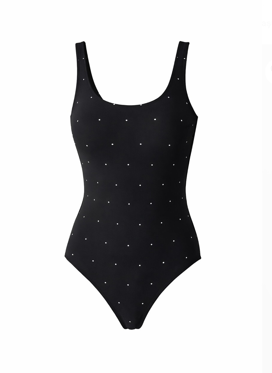 Black U-Neck Swimsuit Ajeltake - Afbeelding 5